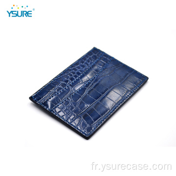 NOUVEAU DESIGN RFID Crocodile authentique Cardhoder en cuir